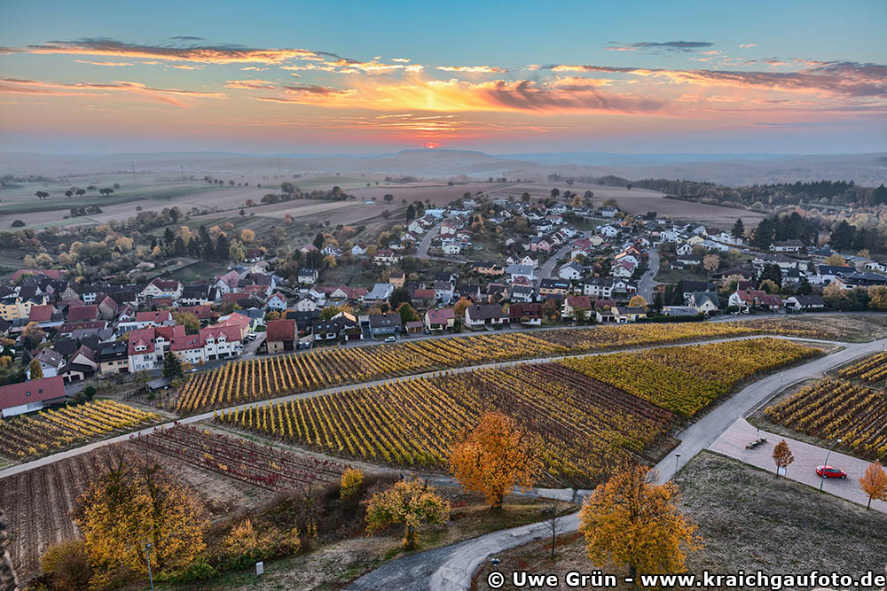 Ausblick vom Bergfried der Burg Steinsberg